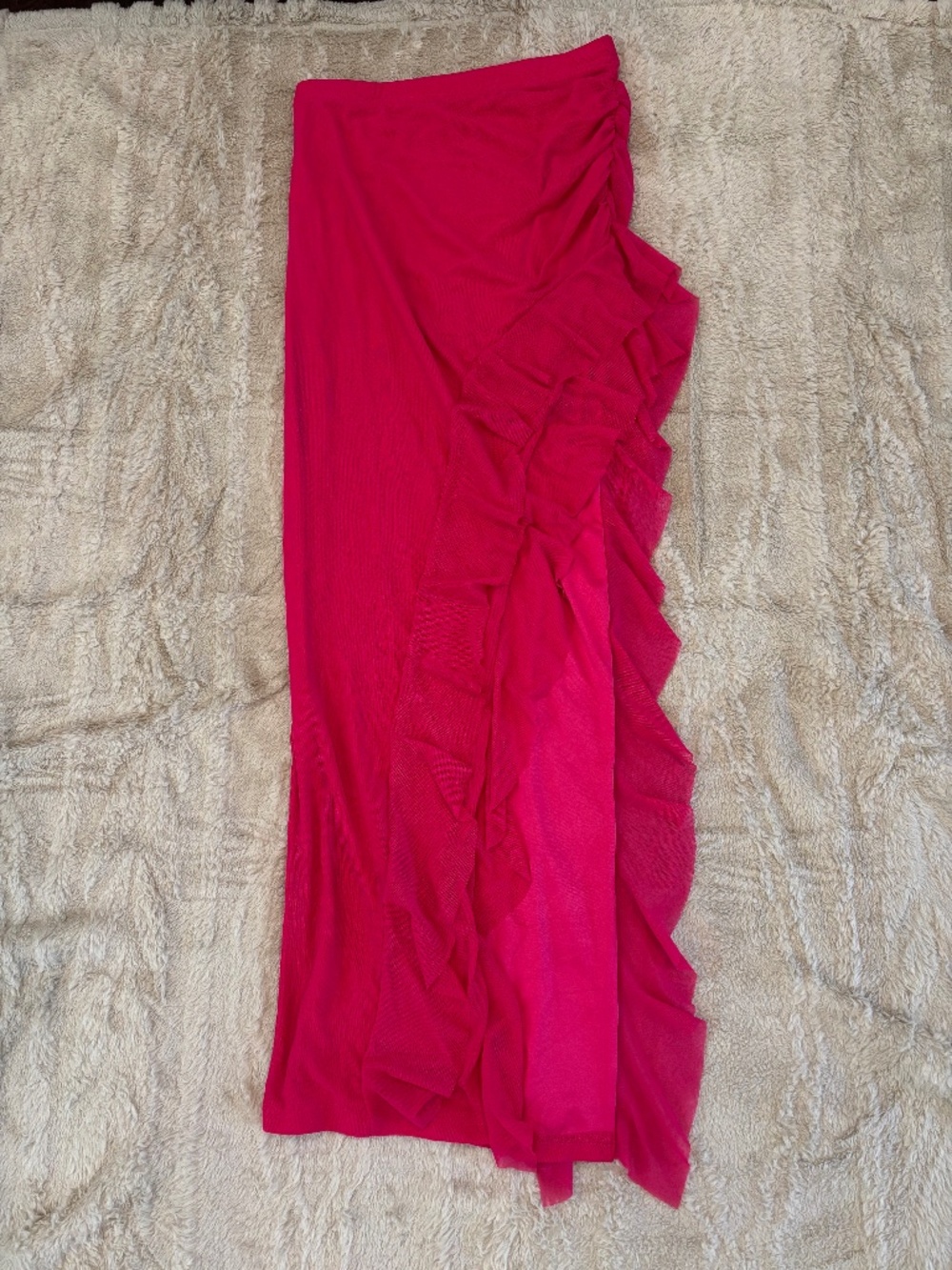 Dark Pink Maxi Skirt